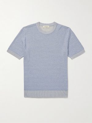 Silk and Linen-Blend T-Shirt Silk and Linen-Blend T-Shirt