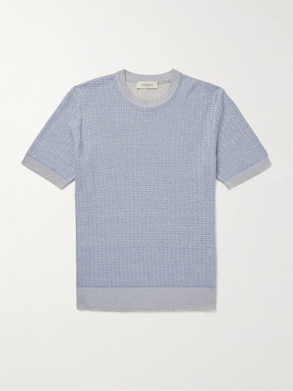 Silk and Linen-Blend T-Shirt Silk and Linen-Blend T-Shirt