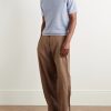 Silk and Linen-Blend T-Shirt - OU Silk and Linen-Blend T-Shirt - OU
