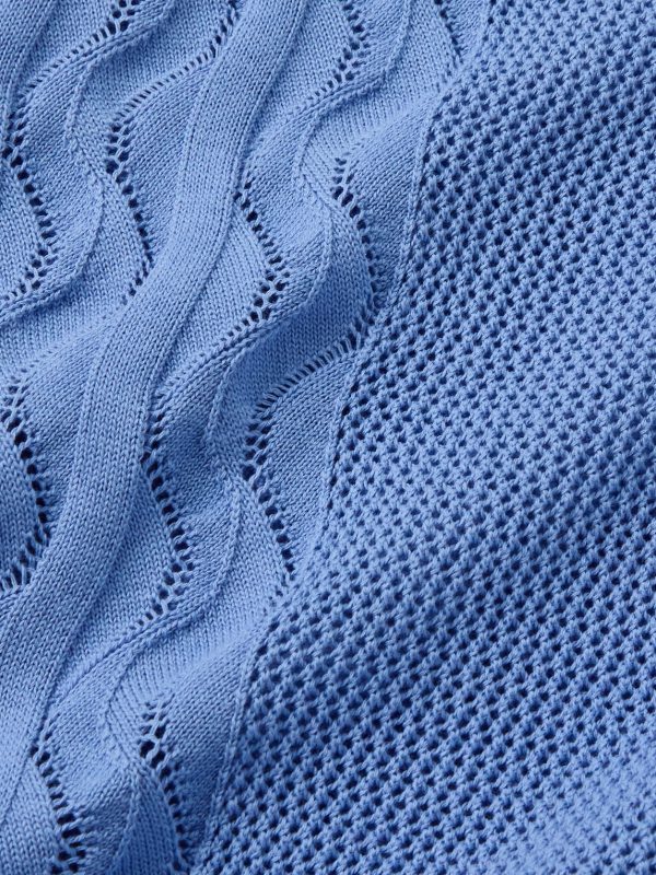 Slim-Fit Camp-Collar Pointelle-Knit Cotton Shirt - CU Slim-Fit Camp-Collar Pointelle-Knit Cotton Shirt - CU