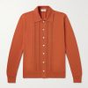 Pointelle-Knit Cotton Shirt Pointelle-Knit Cotton Shirt