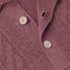 Cable-Knit Silk and Linen-Blend Polo Shirt - CU