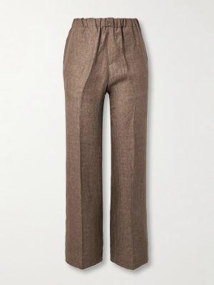 Straight-Leg Linen Trousers Straight-Leg Linen Trousers