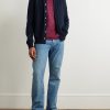 Pointelle-Knit Cotton Shirt - OU Pointelle-Knit Cotton Shirt - OU