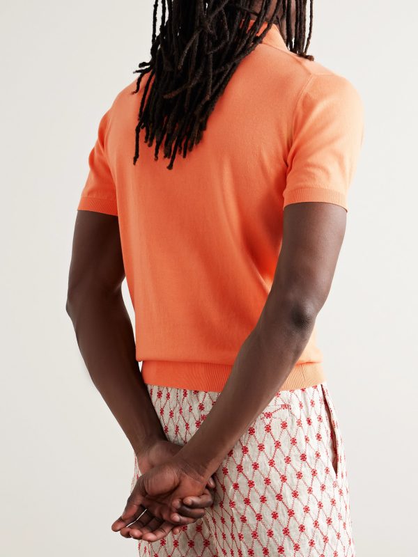 Slim-Fit Cotton Polo Shirt - BK Slim-Fit Cotton Polo Shirt - BK