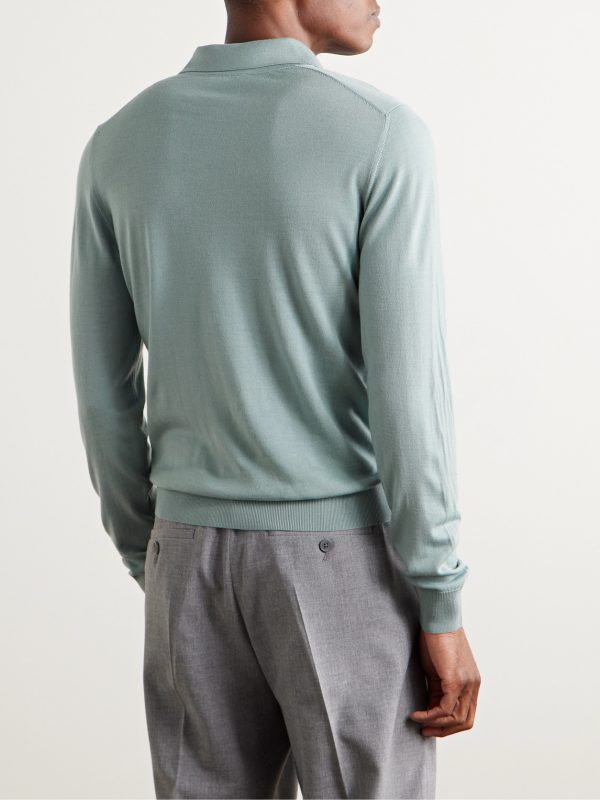 Wool Polo Shirt - BK