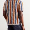 Striped Silk and Linen-Blend Jacquard Shirt - BK Striped Silk and Linen-Blend Jacquard Shirt - BK