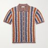 Striped Silk and Linen-Blend Jacquard Shirt Striped Silk and Linen-Blend Jacquard Shirt