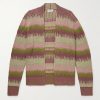Striped Silk and Linen-Blend Cardigan Striped Silk and Linen-Blend Cardigan