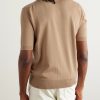 Pointelle-Knit Cotton Polo Shirt - BK