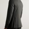 Slim-Fit Virgin Wool-Blend Suit Jacket - BK Slim-Fit Virgin Wool-Blend Suit Jacket - BK