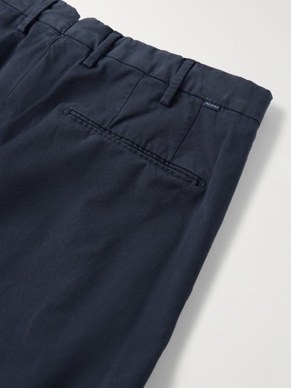 Venezia 1951 Slim-Fit Stretch-Cotton Twill Trousers - CU