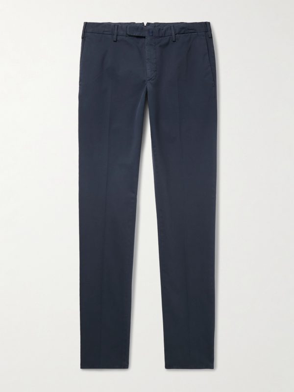 Venezia 1951 Slim-Fit Stretch-Cotton Twill Trousers