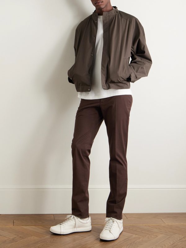 Venezia 1951 Straight-Leg Stretch-Cotton Twill Trousers - OU