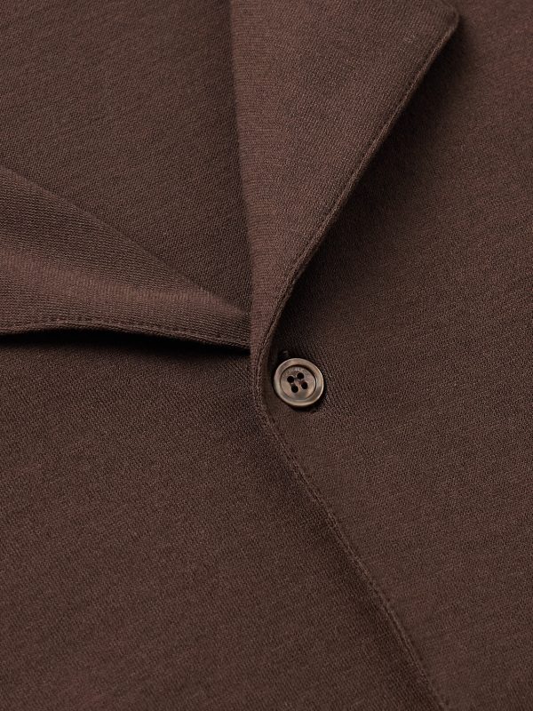 Zanone Camp-Collar Cotton-Jersey Shirt - CU