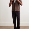 Zanone Camp-Collar Cotton-Jersey Shirt - OU