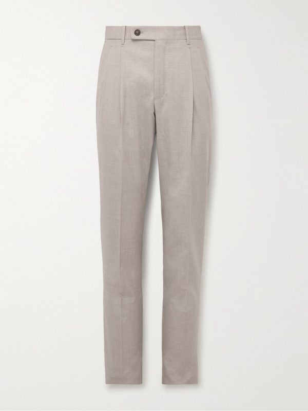 Venezia 1951 Tapered Pleated Virgin Wool Trousers Venezia 1951 Tapered Pleated Virgin Wool Trousers