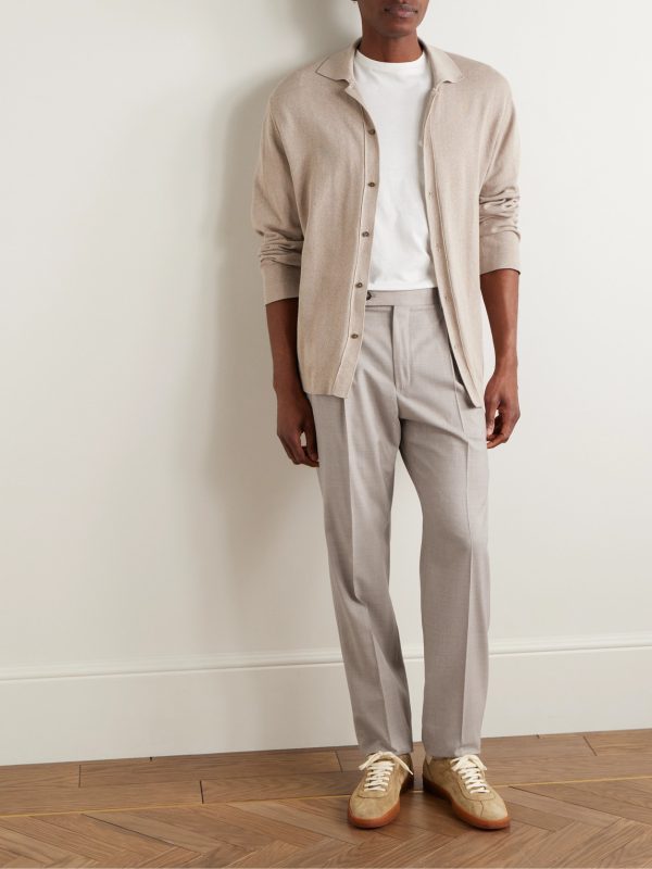 Venezia 1951 Tapered Pleated Virgin Wool Trousers - OU Venezia 1951 Tapered Pleated Virgin Wool Trousers - OU