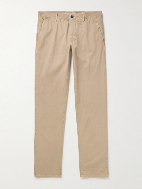 Slim-Fit Panama Stretch-Cotton Canvas Trousers Slim-Fit Panama Stretch-Cotton Canvas Trousers