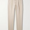 Venezia 1951 Tapered Pleated Ice Crêpe Trousers
