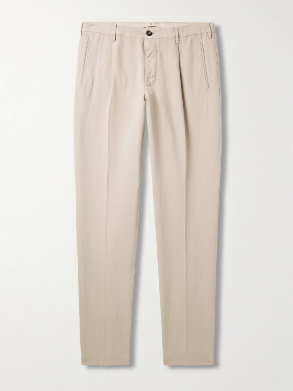 Venezia 1951 Tapered Pleated Ice Crêpe Trousers