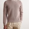 Zanone Ribbed Cotton Crêpe Sweater - FR Zanone Ribbed Cotton Crêpe Sweater - FR