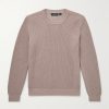 Zanone Ribbed Cotton Crêpe Sweater Zanone Ribbed Cotton Crêpe Sweater