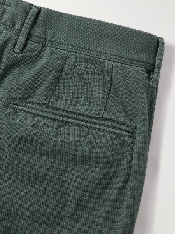 Slim-Fit Panama Stretch-Cotton Canvas Trousers - CU Slim-Fit Panama Stretch-Cotton Canvas Trousers - CU