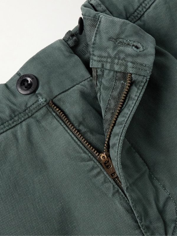 Slim-Fit Panama Stretch-Cotton Canvas Trousers - E1 Slim-Fit Panama Stretch-Cotton Canvas Trousers - E1