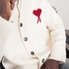 Logo-Intarsia Merino Wool Cardigan - CU Logo-Intarsia Merino Wool Cardigan - CU