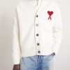 Logo-Intarsia Merino Wool Cardigan - FR Logo-Intarsia Merino Wool Cardigan - FR
