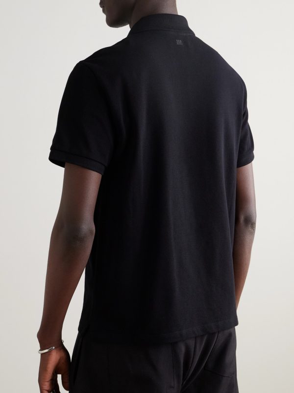Logo-Embroidered Organic Cotton-Piqué Polo Shirt - BK Logo-Embroidered Organic Cotton-Piqué Polo Shirt - BK