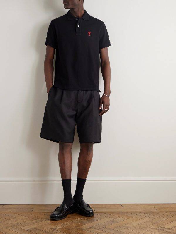 Logo-Embroidered Organic Cotton-Piqué Polo Shirt - OU Logo-Embroidered Organic Cotton-Piqué Polo Shirt - OU