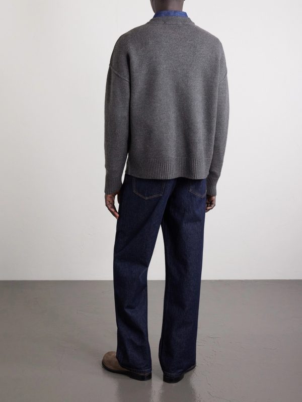 ADC Logo-Intarsia Virgin Wool Sweater - BK