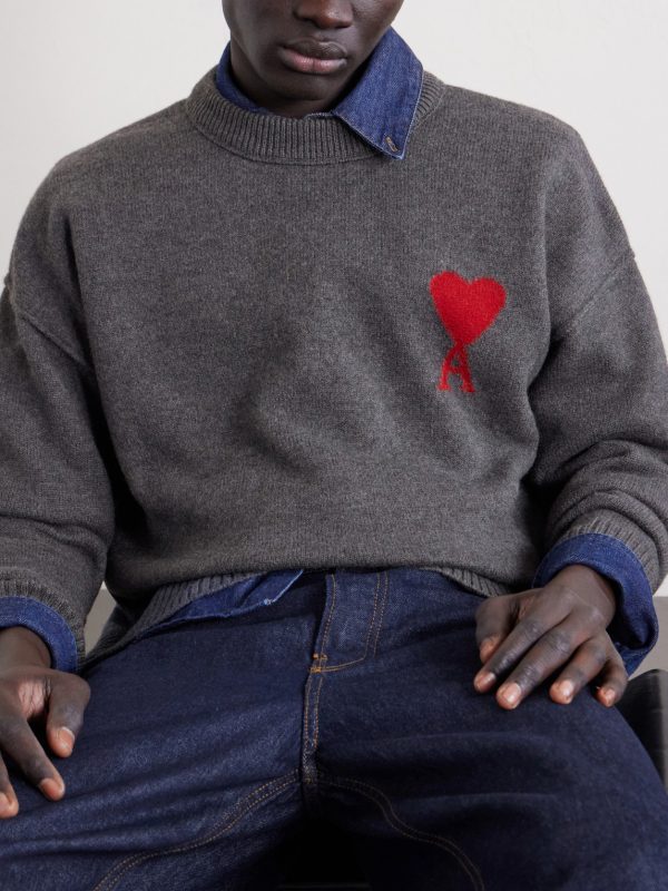 ADC Logo-Intarsia Virgin Wool Sweater - E1