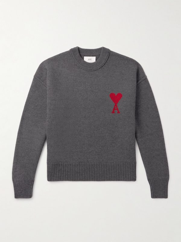 ADC Logo-Intarsia Virgin Wool Sweater