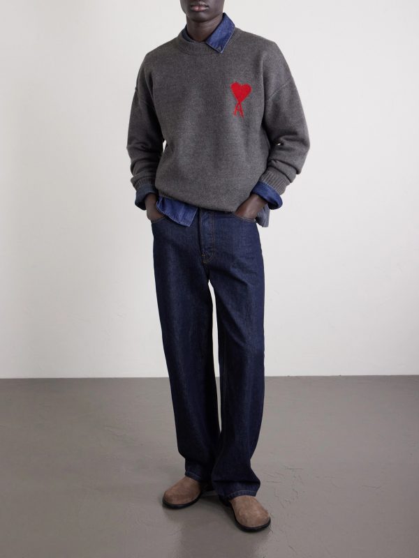 ADC Logo-Intarsia Virgin Wool Sweater - OU