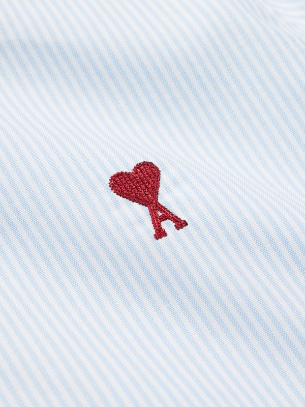 ADC Button-Down Collar Logo-Embroidered Striped Cotton Oxford Shirt - CU