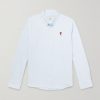 ADC Button-Down Collar Logo-Embroidered Striped Cotton Oxford Shirt
