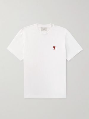 Logo-Embroidered Stretch Organic Cotton-Jersey T-Shirt