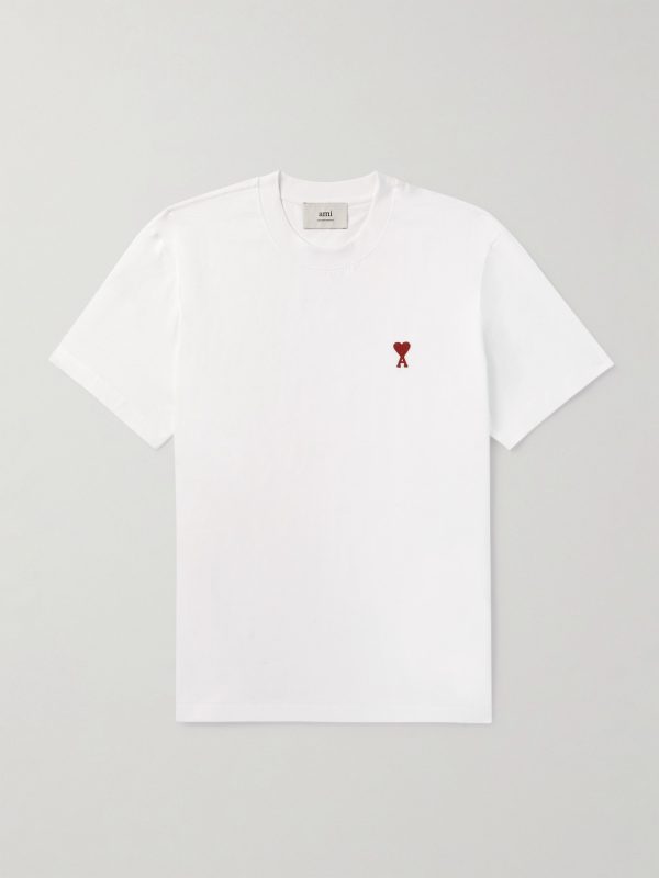 Logo-Embroidered Stretch Organic Cotton-Jersey T-Shirt