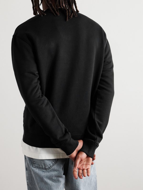 Ami de Coeur Logo-Embroidered Cotton-Blend Jersey Sweatshirt - BK Ami de Coeur Logo-Embroidered Cotton-Blend Jersey Sweatshirt - BK
