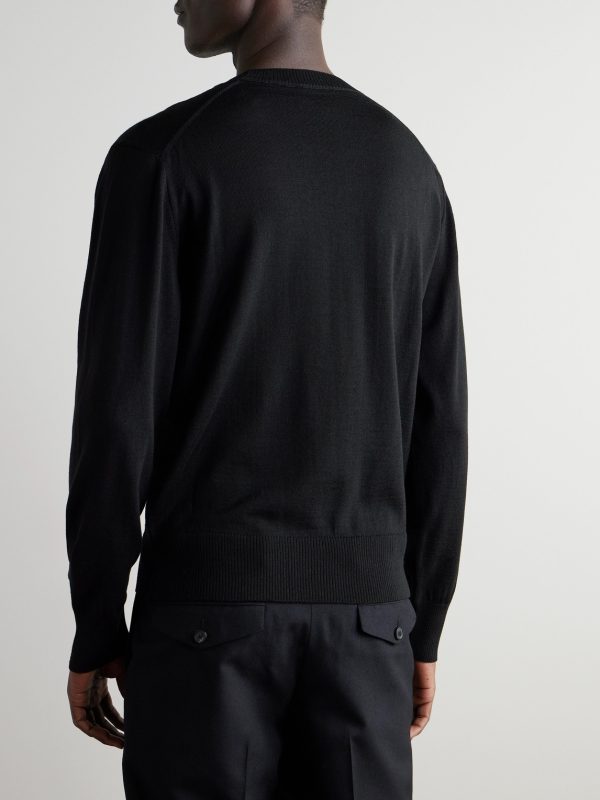 ADC Logo-Embroidered Merino Wool Sweater - BK ADC Logo-Embroidered Merino Wool Sweater - BK