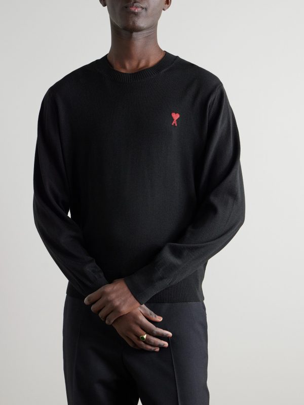 ADC Logo-Embroidered Merino Wool Sweater - FR ADC Logo-Embroidered Merino Wool Sweater - FR