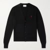 Slim-Fit Logo-Embroidered Merino Wool Cardigan Slim-Fit Logo-Embroidered Merino Wool Cardigan