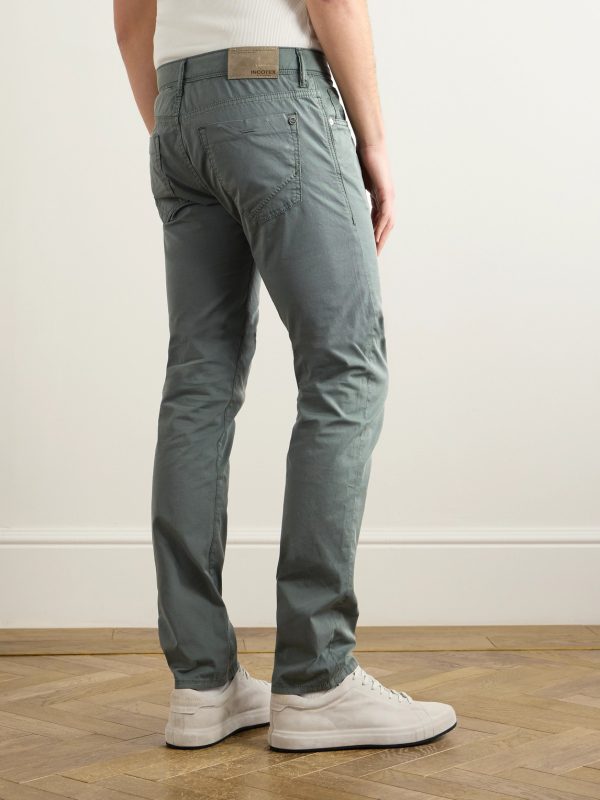 Blue Division Slim-Fit Stretch-Cotton Twill Trousers - BK