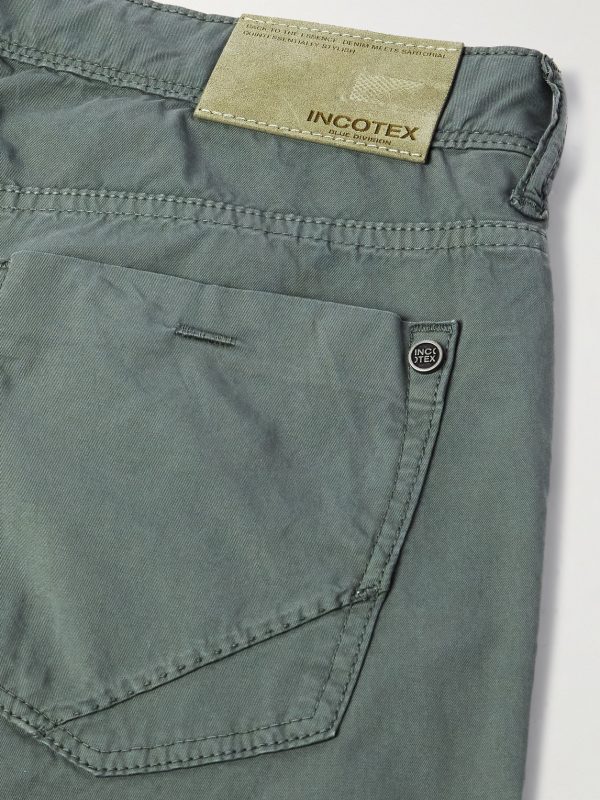 Blue Division Slim-Fit Stretch-Cotton Twill Trousers - CU