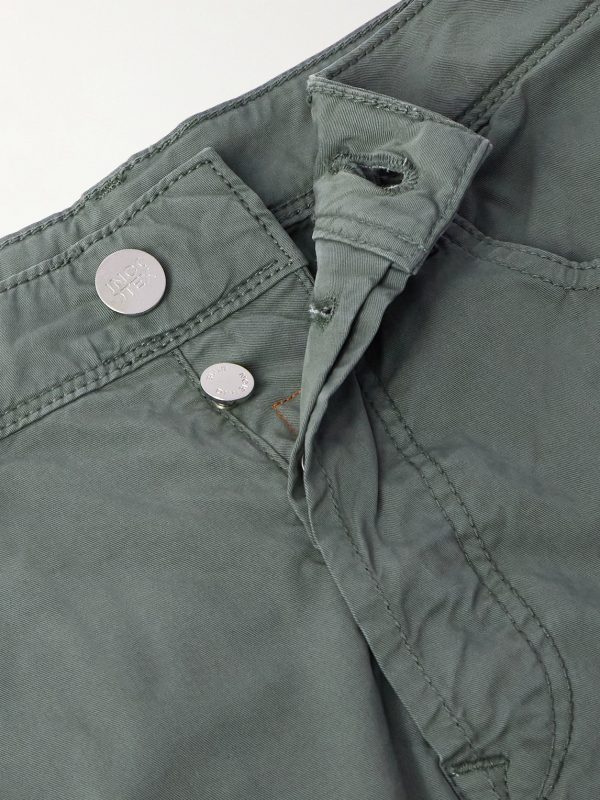 Blue Division Slim-Fit Stretch-Cotton Twill Trousers - E1