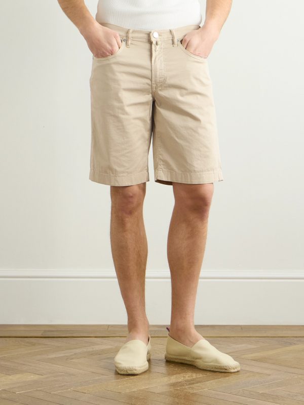 Division Straight-Leg Cotton-Blend Shorts - FR