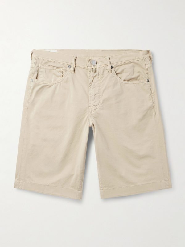 Division Straight-Leg Cotton-Blend Shorts